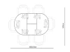Стол Kenner AR1000 / черный/керамика серая LARKA GRAY