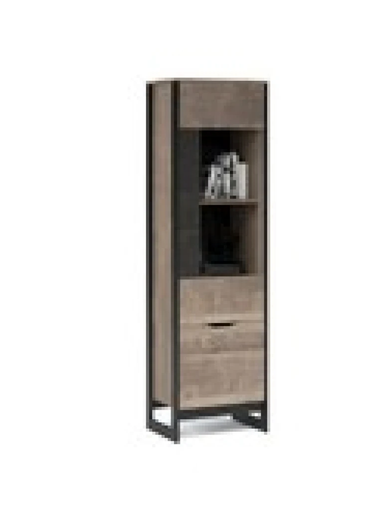Стол Саен 5 / Пластик Дуб Вотан 2052/черный муар